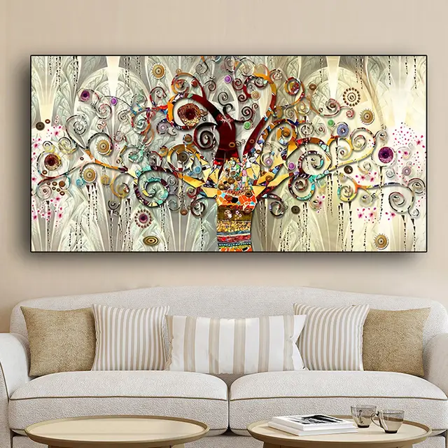 Tree of Life Decorative Painting Gustaf Abstract Art Entrance Bedroom Living Room Painting Core 5Style - Shop at LoveMi