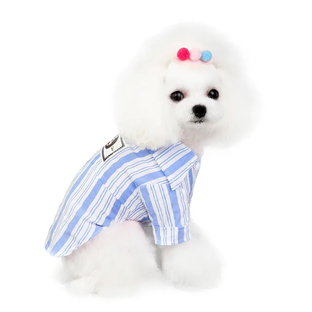 Dog Cat Clothes Pet Clothing Pet Shirt Blue - Shop at LoveMi