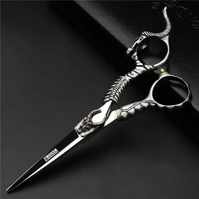 One Piece Of Retro Hairdressing Scissors 6 Inch Flat Cut Hair Salon Haircut To Thin Teeth Scissors Professional Hair Cutting Scissors - Shop at LoveMi