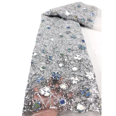 New Style Mesh Lace Fabric Sequin Embroidered Fabric Womens Color Fashion 3 Color - Shop at LoveMi