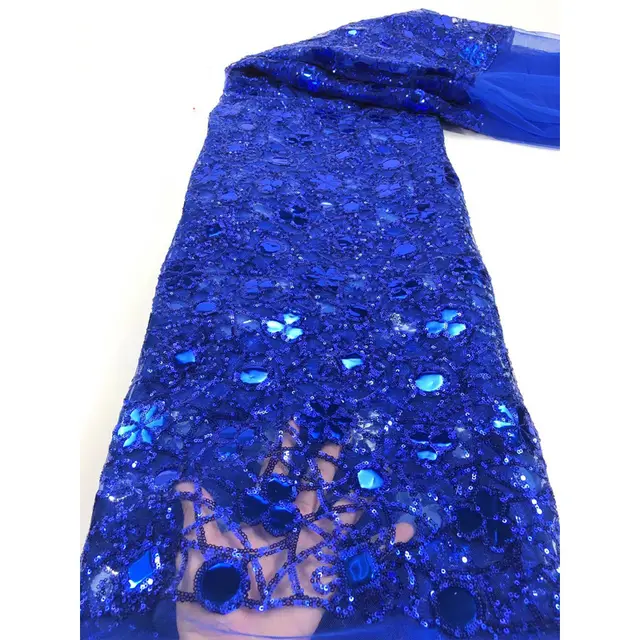 New Style Mesh Lace Fabric Sequin Embroidered Fabric Womens Color Fashion 9 Color - Shop at LoveMi
