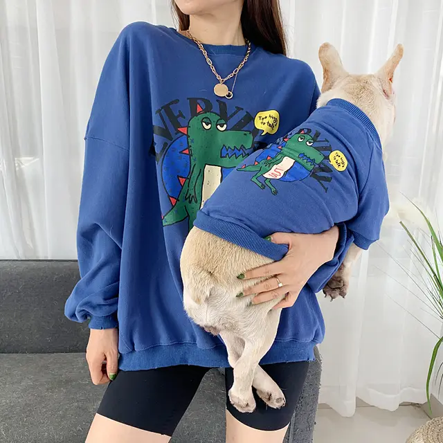 Pet parent child clothes are better than panda clothes Blue - Shop at LoveMi