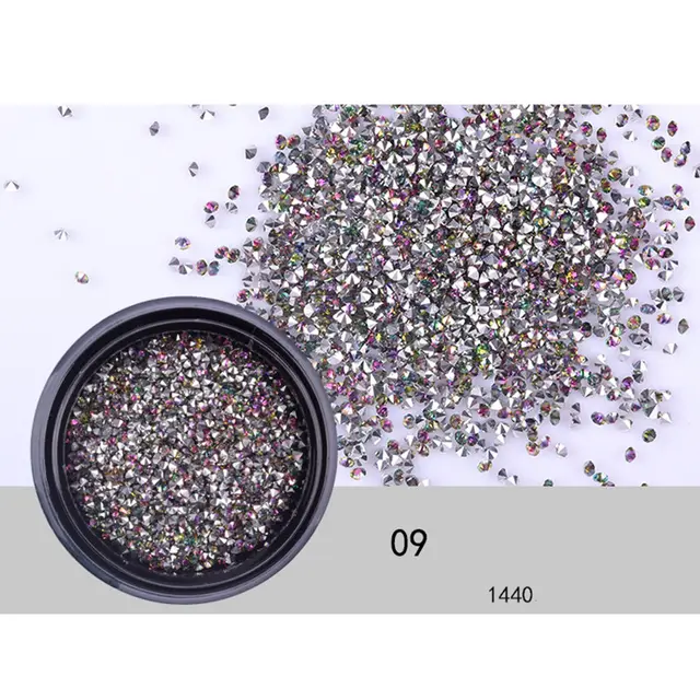 Super Flash Red Diamond Nail Diamond Blended With Ore Crystal Sand Full Zirconium Set 09Style - Shop at LoveMi