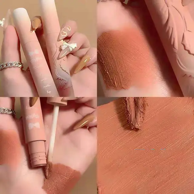 Spring And Summer Lip Glaze Pure Desire Almond Matte White Lipstick - Shop at LoveMi