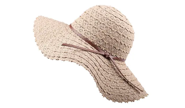 Women's Sunshade Big edge Straw Hat Light Coffee - Shop at LoveMi