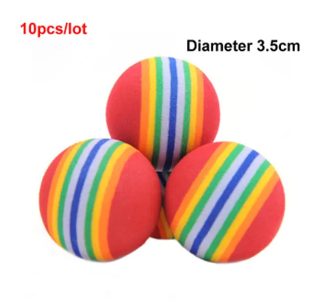EVA Pet Rainbow Ball Cat Foam Colorful Bouncy Ball - Shop at LoveMi
