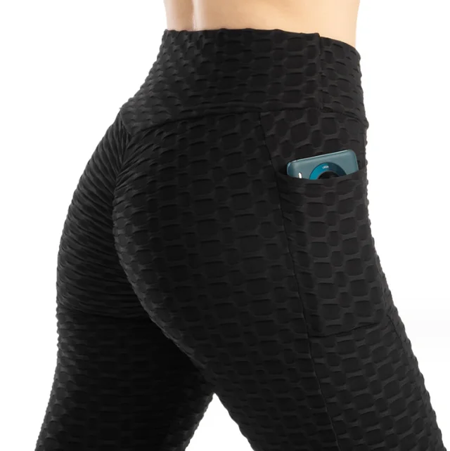 Women's High Stretch Hip lifting Slim fit Sweat absorbent Leggings Black - Shop at LoveMi