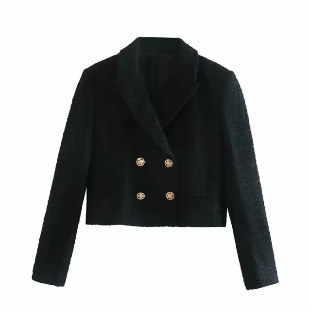 European And American Style Texture Short SuitJacket 7970679 Stitching Mini Skirt Black - Shop at LoveMi