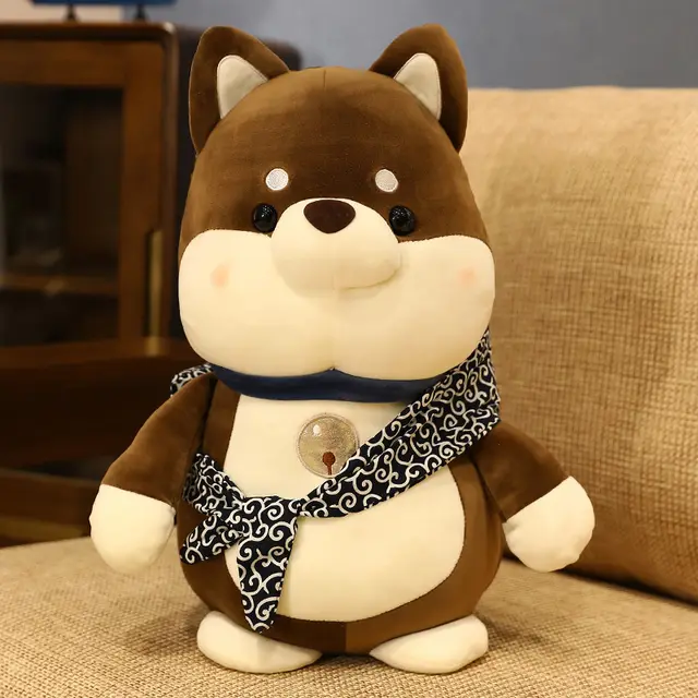 New Creative Corgi Puppy Pillow Doll Plush Toy Home Decoration Catch Machine Doll Doll Brown - Shop at LoveMi