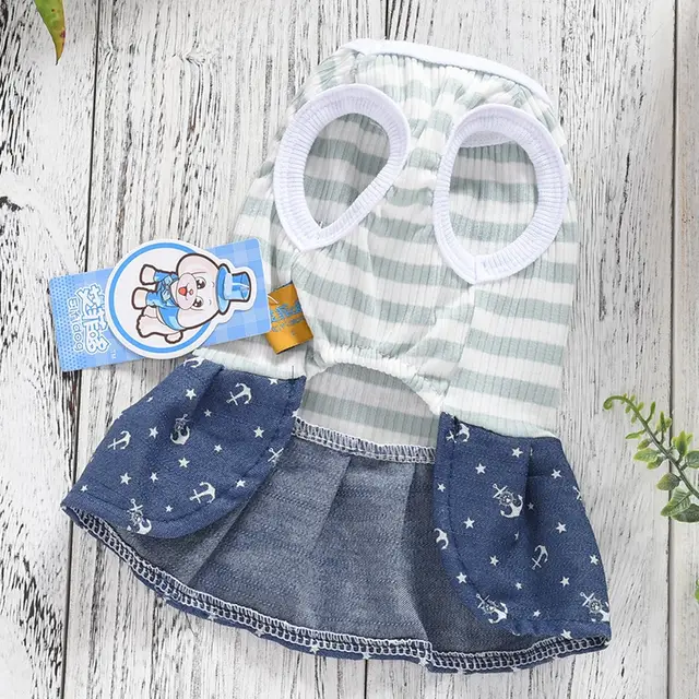 Spring And Summer Style Vest Dress Pet Dog Clothing Green - Shop at LoveMi