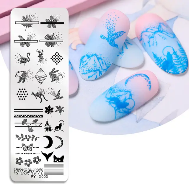 Nail Stainless Steel Printing Plate Py X003 - Shop at LoveMi