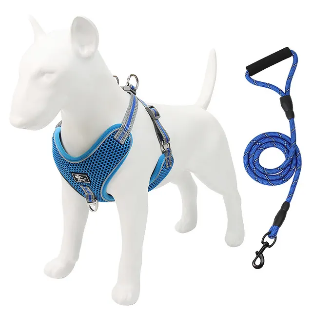Pet chest Strap Dog Traction Rope Blue - Shop at LoveMi