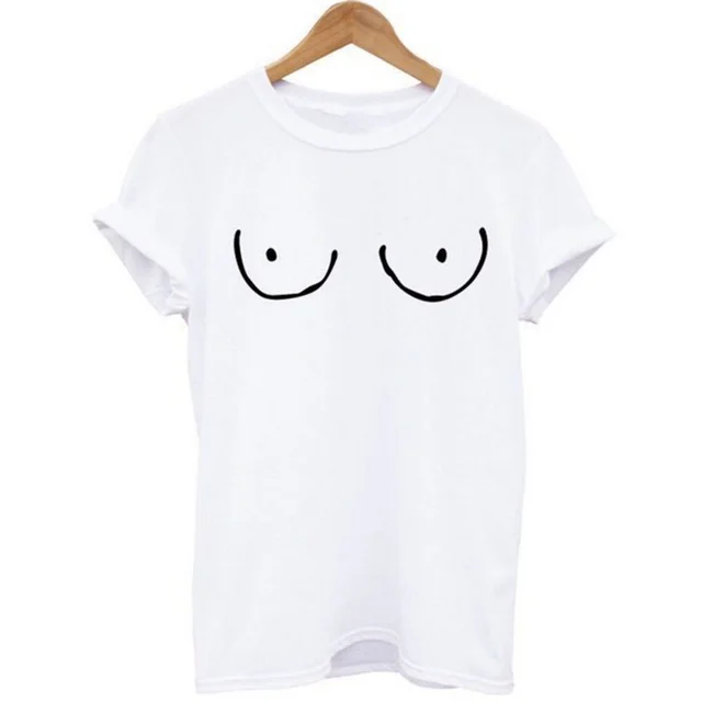 Fashion Printed Men's and Women's Loose Short sleeved T shirt White - Shop at LoveMi