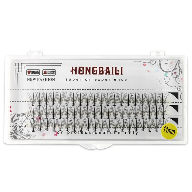 Fishtail Graft Barbie Sandwich 10P Hot Melt Single Cluster Eyelashes - Shop at LoveMi