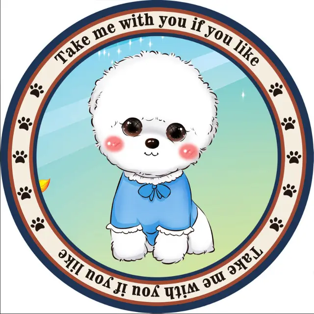Round Pet Mat Summer Childrens Home Four Seasons Universal Non slip Cartoon Dog Carpet J - Shop at LoveMi