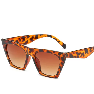 European And American Trend Square Sunglasses Leopard - Shop at LoveMi