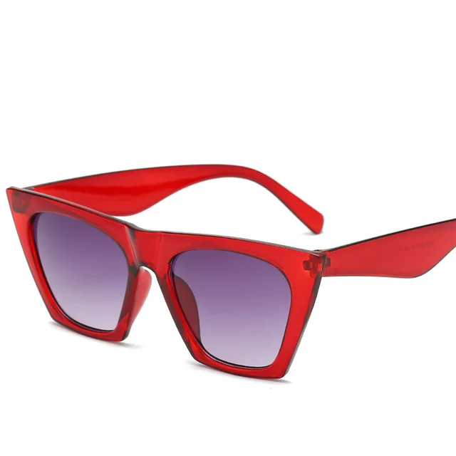European And American Trend Square Sunglasses Red - Shop at LoveMi