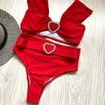 New Sexy High Waist Bikini Womens Two-Piece Swimsuit - 2021 New Sexy High Waist Bikin