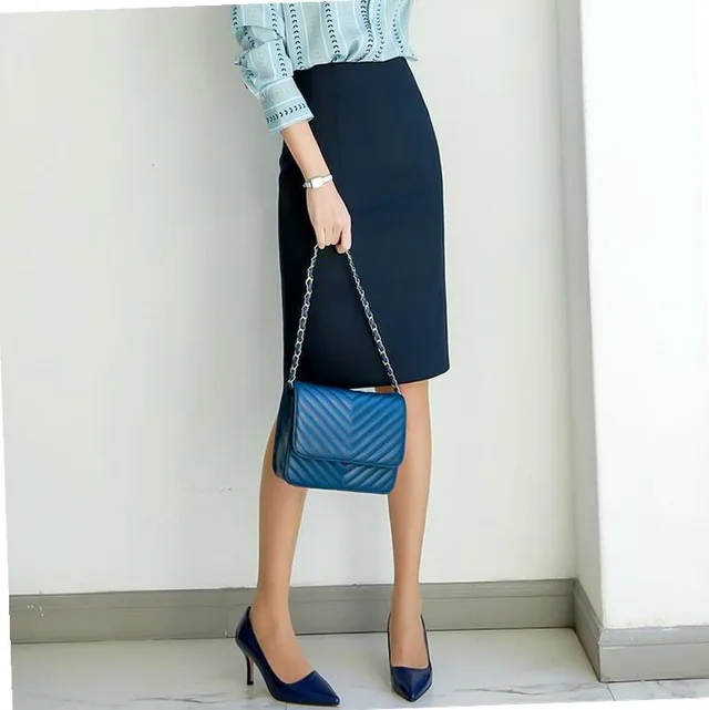 Hip Skirt Professional Skirt Navy Blue - Shop at LoveMi