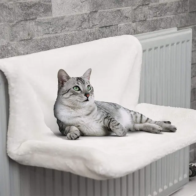 Iron Frame Cat Bed Cat Hammock Radiator Bed White - Shop at LoveMi