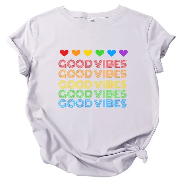 Love Short sleeved T shirt Women Light Grey - Shop at LoveMi