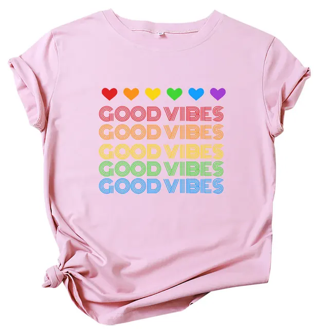 Love Short sleeved T shirt Women Pink - Shop at LoveMi