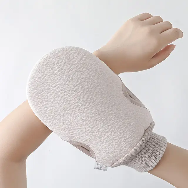 General Bath Towel For Adult Bathing And Scrubbing Gloves Beige - Shop at LoveMi