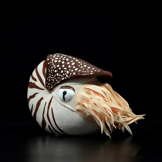 Simulation Pearl Nautilus Doll Simulation Animal Plush Toy Model Brown - Shop at LoveMi