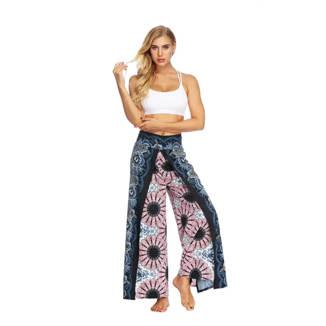 Digital Printed Loose Cut Straight Pants G - Shop at LoveMi