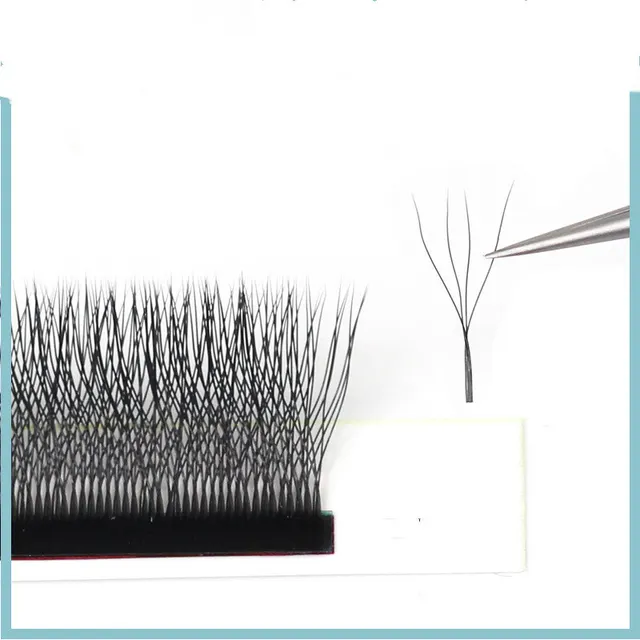 4D Grafting Eyelash Albizia Four leaf Clover Y shaped Encryption 9Mm - Shop at LoveMi