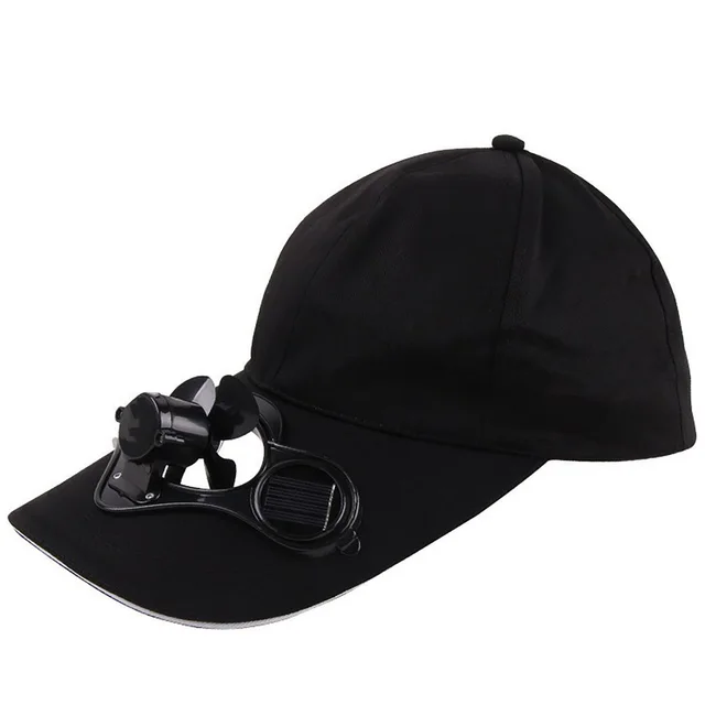 Sunscreen Solar Powered Fan Hat Summer Outdoor Sport Hats Sun Protection Cap With Solar Cool Fan Bicycling Climbing Baseball Cap Black - Shop at LoveMi