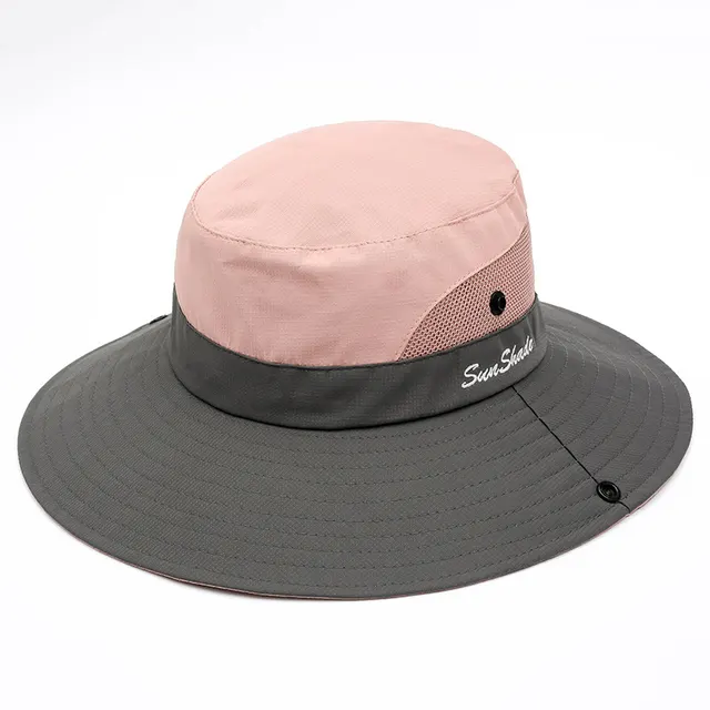 Outdoor Sun Hat With Large Side Shading In Summer Back Space Pink - Shop at LoveMi