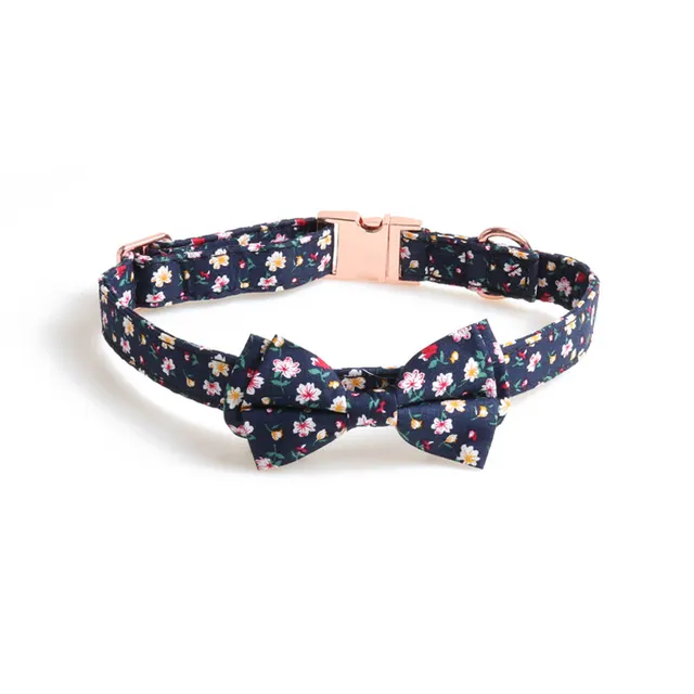 Brand New Metal Bow Pet Collar Black - Shop at LoveMi