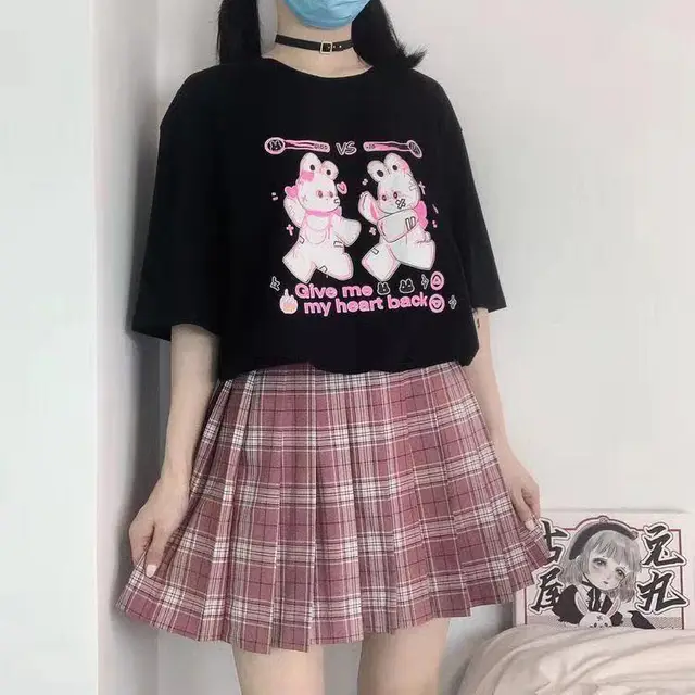 New Style Short Sleeved Korean Loose Little Belly Button t Shirt Long - Shop at LoveMi
