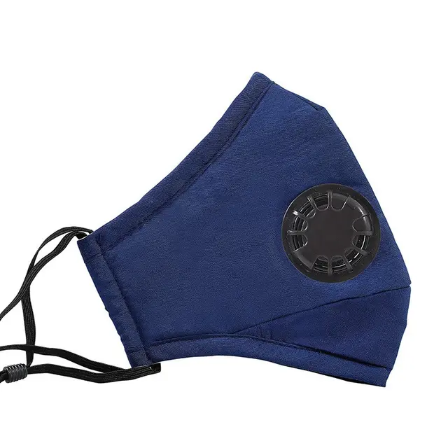 Fashion Thicken Anti Wind Mouth Muffle Anti Air Pollution Mouth Mask With Filter Blue - Shop at LoveMi