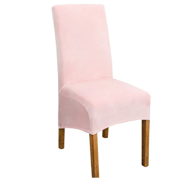 Hotel Household Super Soft Fox Flannel Half Chair Cover Elastic Chair Cover Cover Pink - Shop at LoveMi