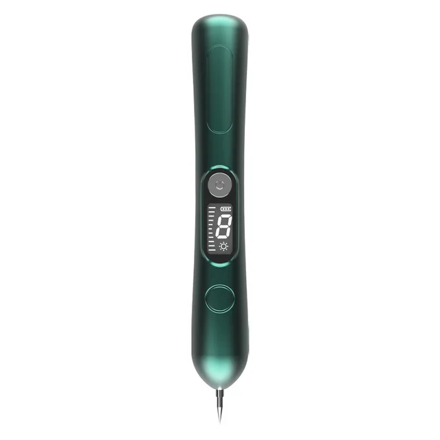 LCD Laser Plasma Pen Wart Mole Removal Dark Spot Skin Tag Remover Machine Green - Shop at LoveMi
