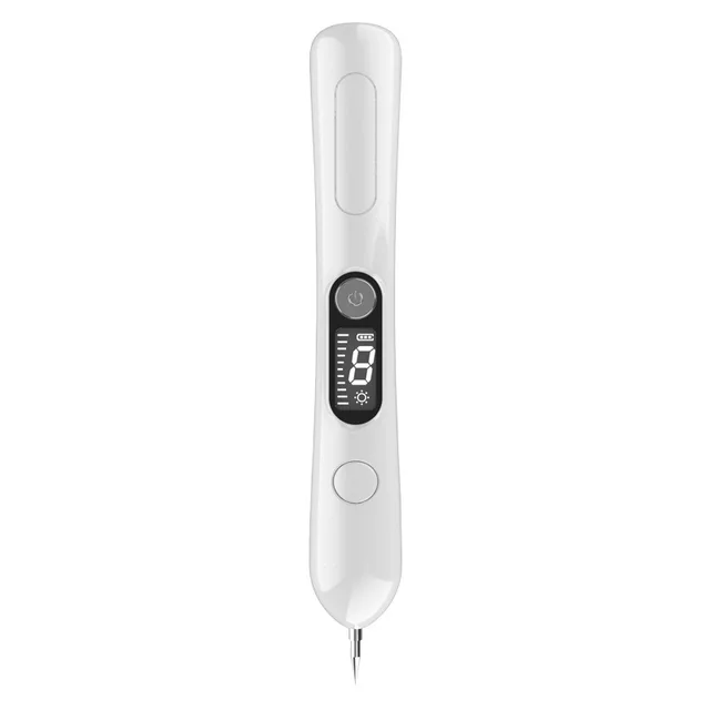 LCD Laser Plasma Pen Wart Mole Removal Dark Spot Skin Tag Remover Machine White - Shop at LoveMi