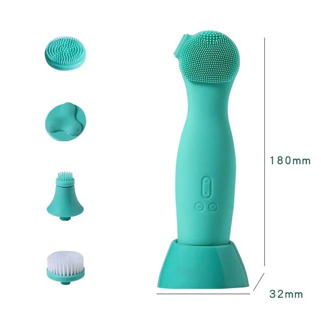 Multifunctional Electric Silicone Cleansing Instrument Blue - Shop at LoveMi