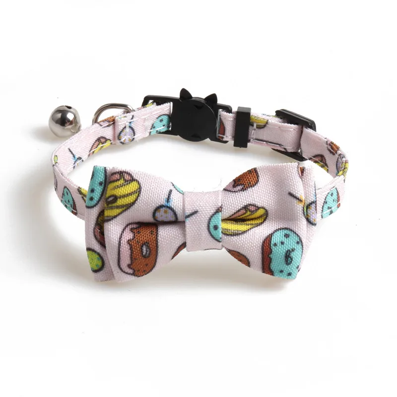 dog collar bow tie - Candy Donut