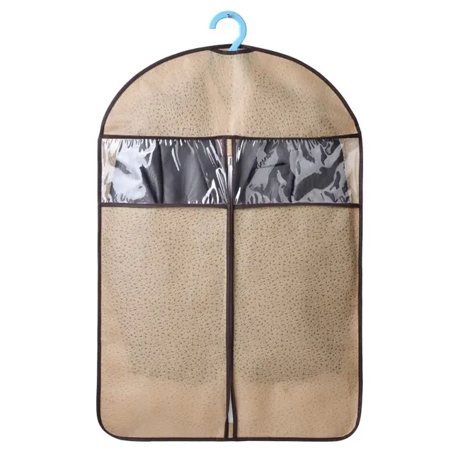 Dust Cover For Coat And Fur Clothes Flat Khaki - Shop at LoveMi