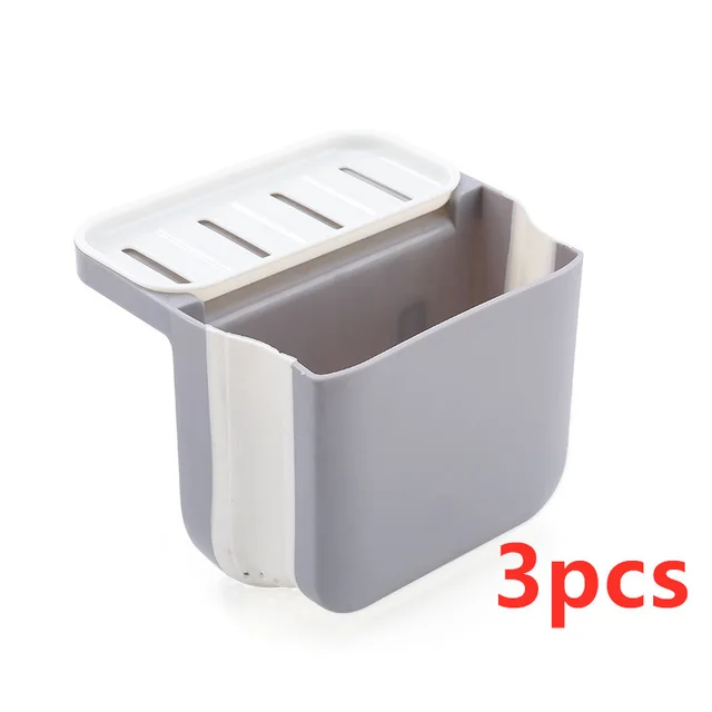 Foldable Drain Filter Shelf Kitchen Drain Basket Gray3Pcs - Shop at LoveMi