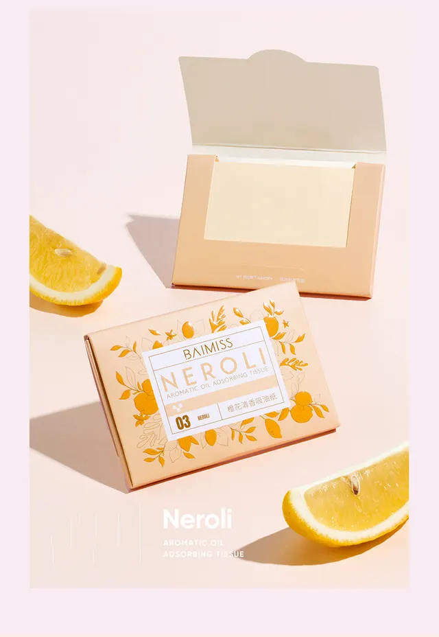 Matcha Fragrance Grease Paper Refreshing Oil Control Oil Absorbent Paper Orange - Shop at LoveMi