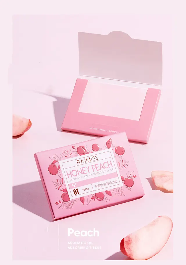 Matcha Fragrance Grease Paper Refreshing Oil Control Oil Absorbent Paper Pink - Shop at LoveMi
