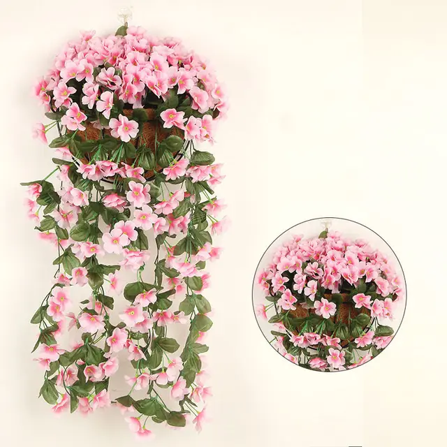 Chlorophytum Decoration Fake Flowers On Balcony Pink - Shop at LoveMi