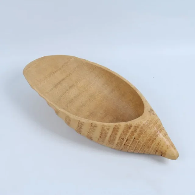 Bamboo Root Carving Fruit Plate Handicraft Decoration Gift Dessert Plate Default - Shop at LoveMi