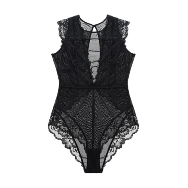 Women's Underwear Body Corset One Piece Lace Sexy One Piece Black - Shop at LoveMi