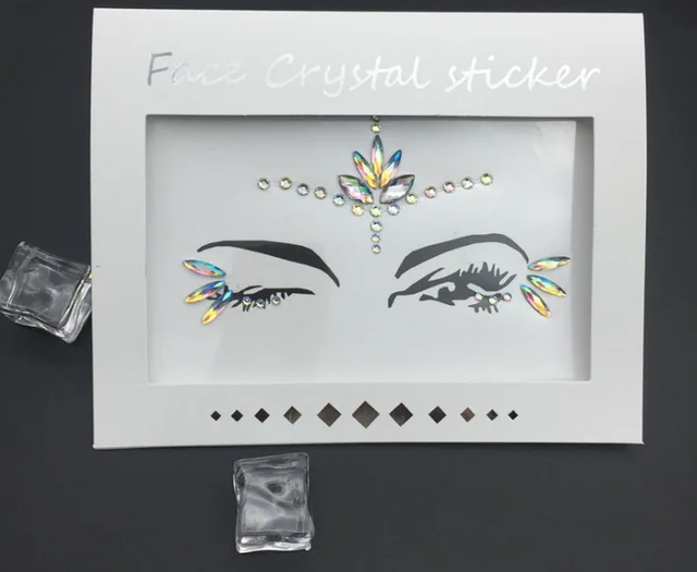 Tear Eye Makeup Stickers Eye Jewelry Tear Mole Patches Bright Water Glitter Diamond Glitter Sequins Childrens Show G - Shop at LoveMi