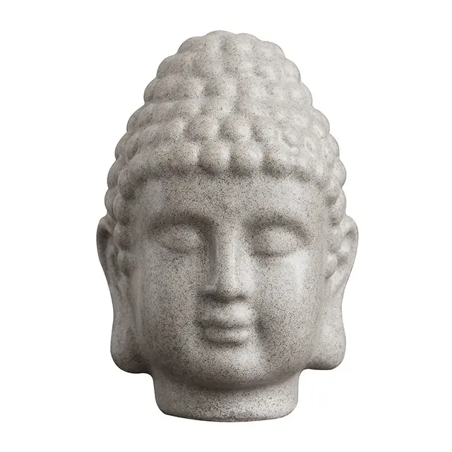 Mingze Sandstone Resin Crafted Buddha Head Sandstone - Shop at LoveMi