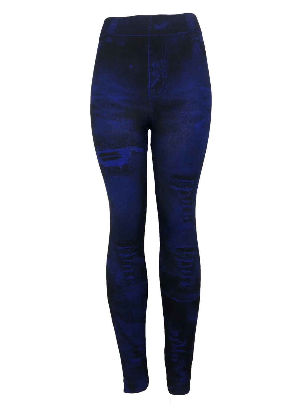 Foreign Trade Denim Leggings Women - Navy Blue